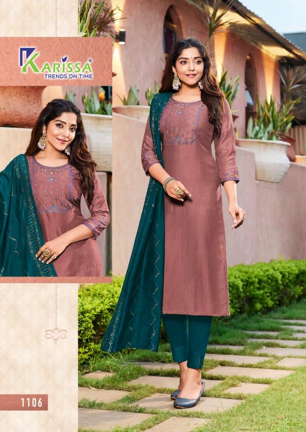 Karissa Akshara Vol 1 Fancy Kurti With Bottom Dupatta Collection